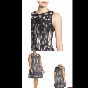 SALE-Nic + Zoe Dashed Diamonds Knit Dress